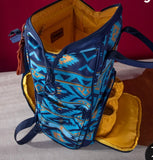 Wrangler Allover Aztec Dual Sided Backpack - Navy