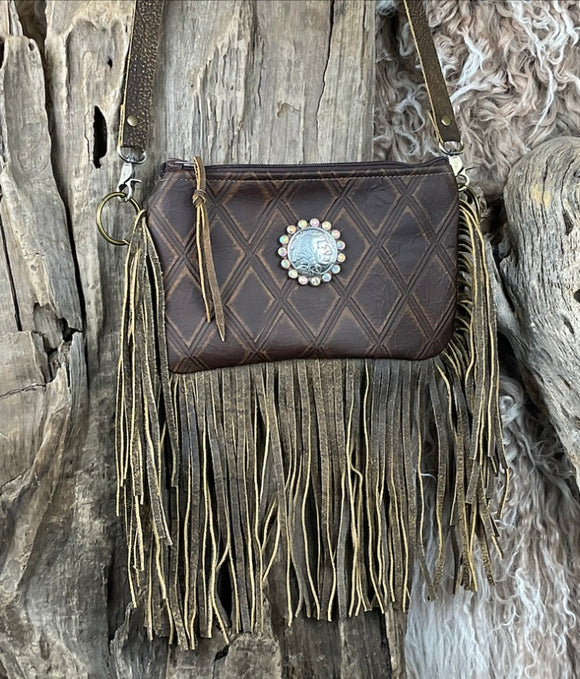 Keep It Gypsy Brown Classic Olive With Concho DarkBrownDiamond