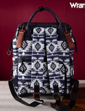 Wrangler Allover Aztec Dual Sided Backpack - Black