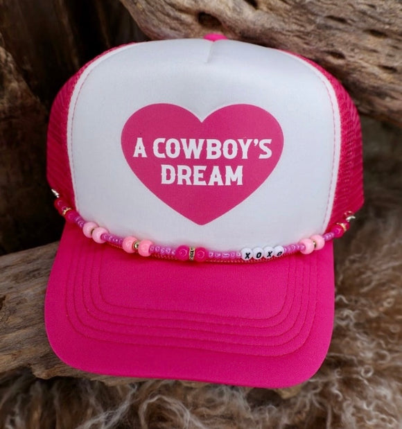 Trucker Cap A Cowboys Dream Pink