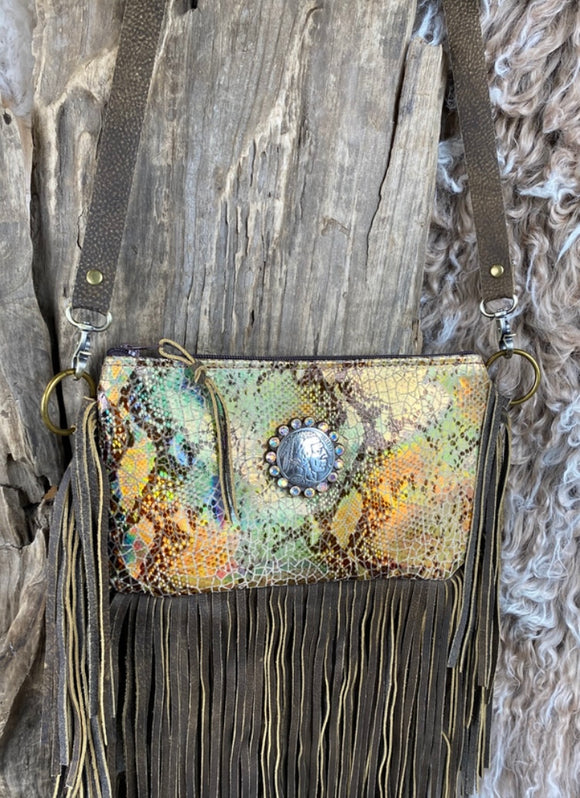 Keep It Gypsy CactusCreek Olive With Concho GoldSnake