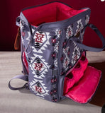 Wrangler Allover Aztec Dual Sided Backpack - Lavender