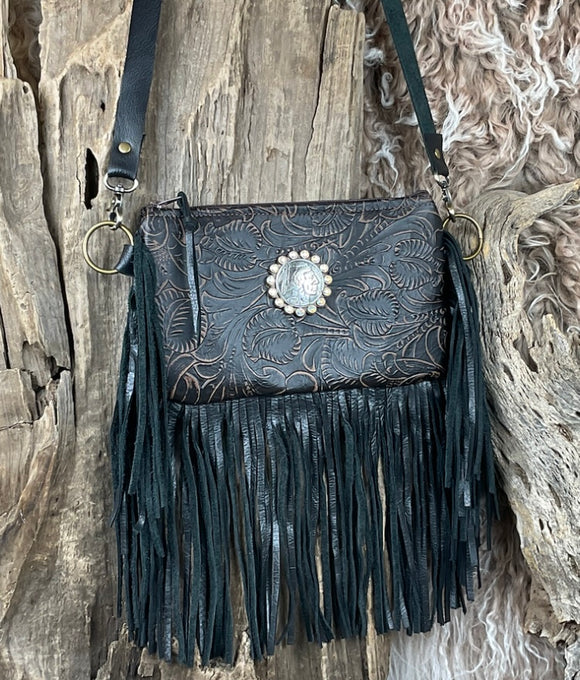 Keep It Gypsy Brown Classic Olive With Concho BlackBrownPaisley