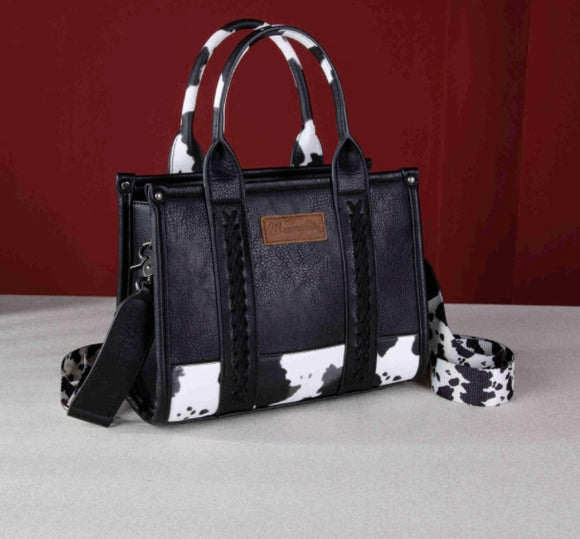 Wrangler Cow Print Concealed Carry Tote/Crossbody