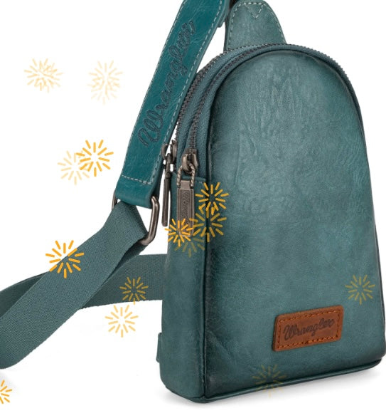 Wrangler Sling Bag/Crossbody/Chest Bag - Turquoise