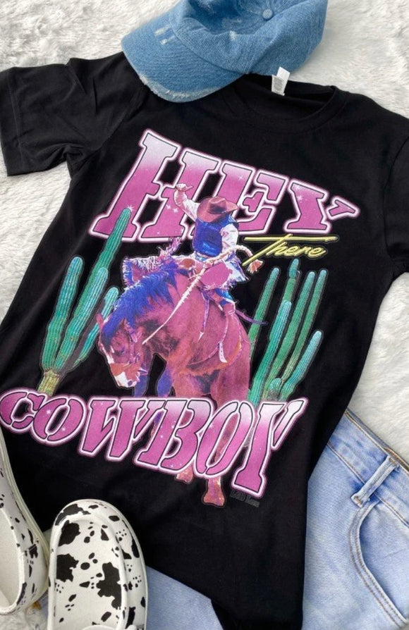 L & B Life Tee Hey Cowboy