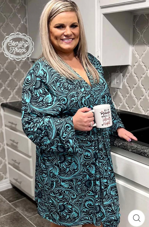 TURQUOISE DREAMS ROBE