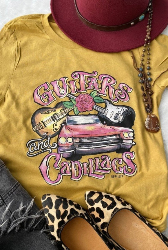 L & B Life Tee Guitars And Cadillacs