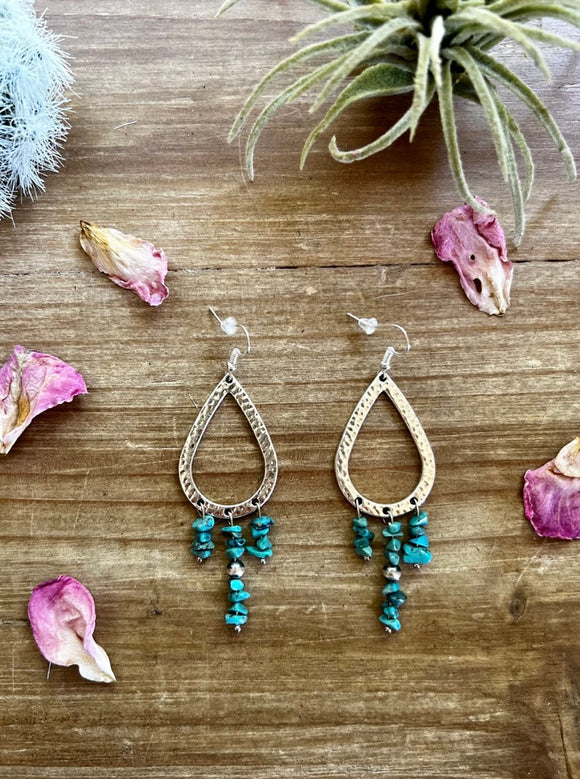 teardrop real turquoise and Navajos