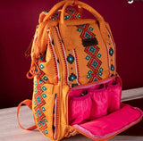 Wrangler Allover Aztec Dual Sided Backpack - Mustard
