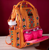 Wrangler Allover Aztec Dual Sided Backpack - Mustard